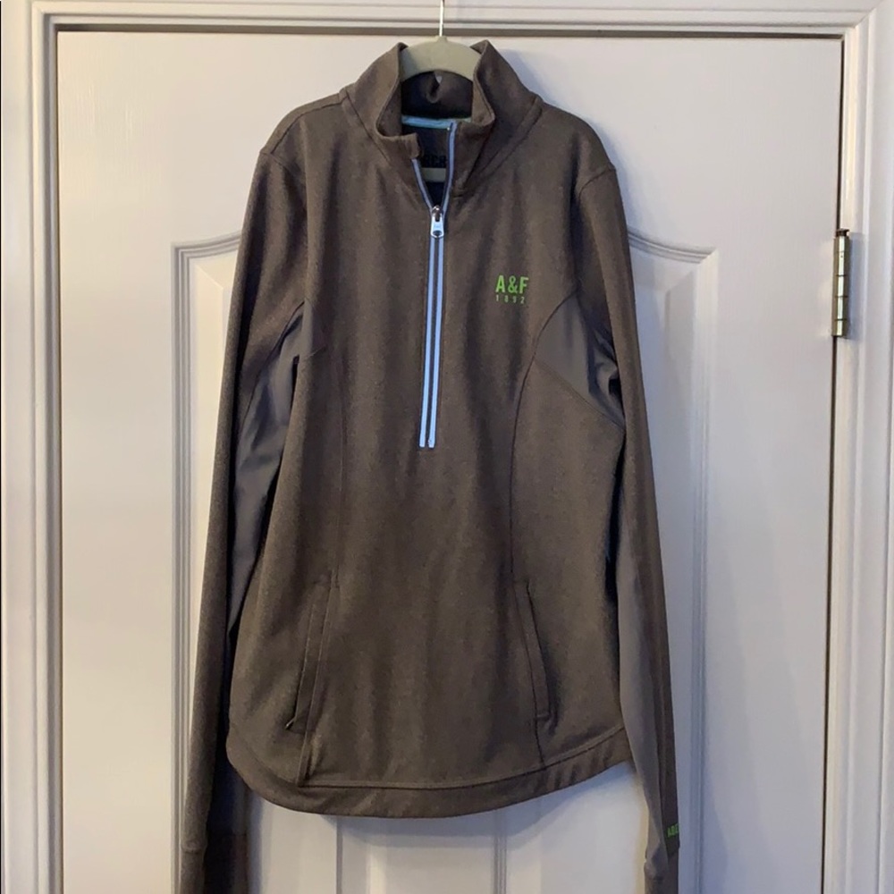 Grey A&F Workout Shirt